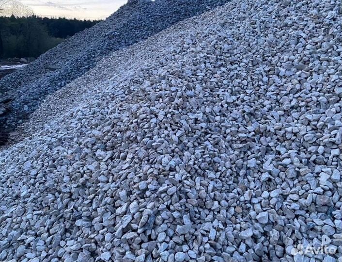 Щебень, Песок