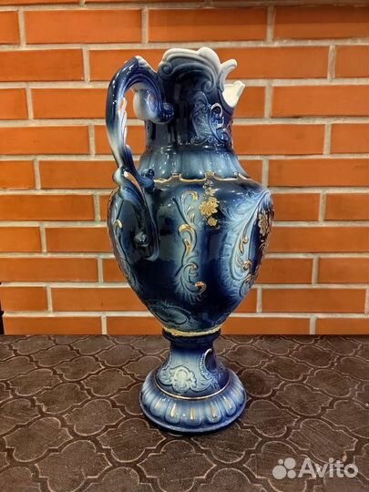 Ваза большая 50см керамика майолика фарфор глазурь