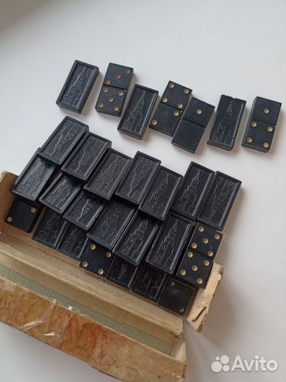 Винтажное советское домино артель СССР