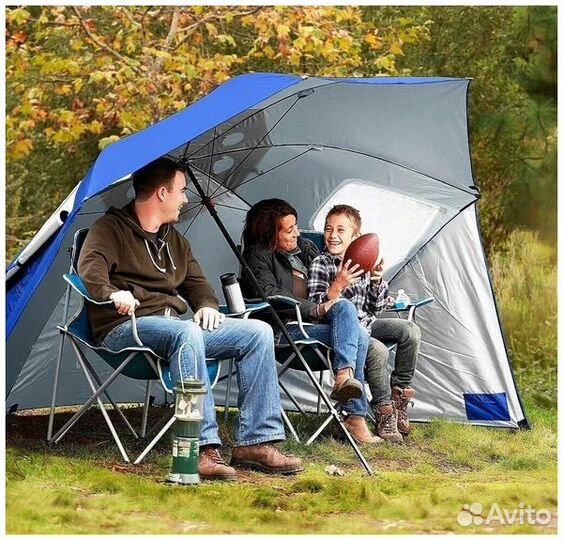 Большой пляжный зонт luxline складной