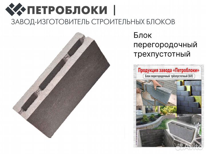 Блоки строительные перегородочные