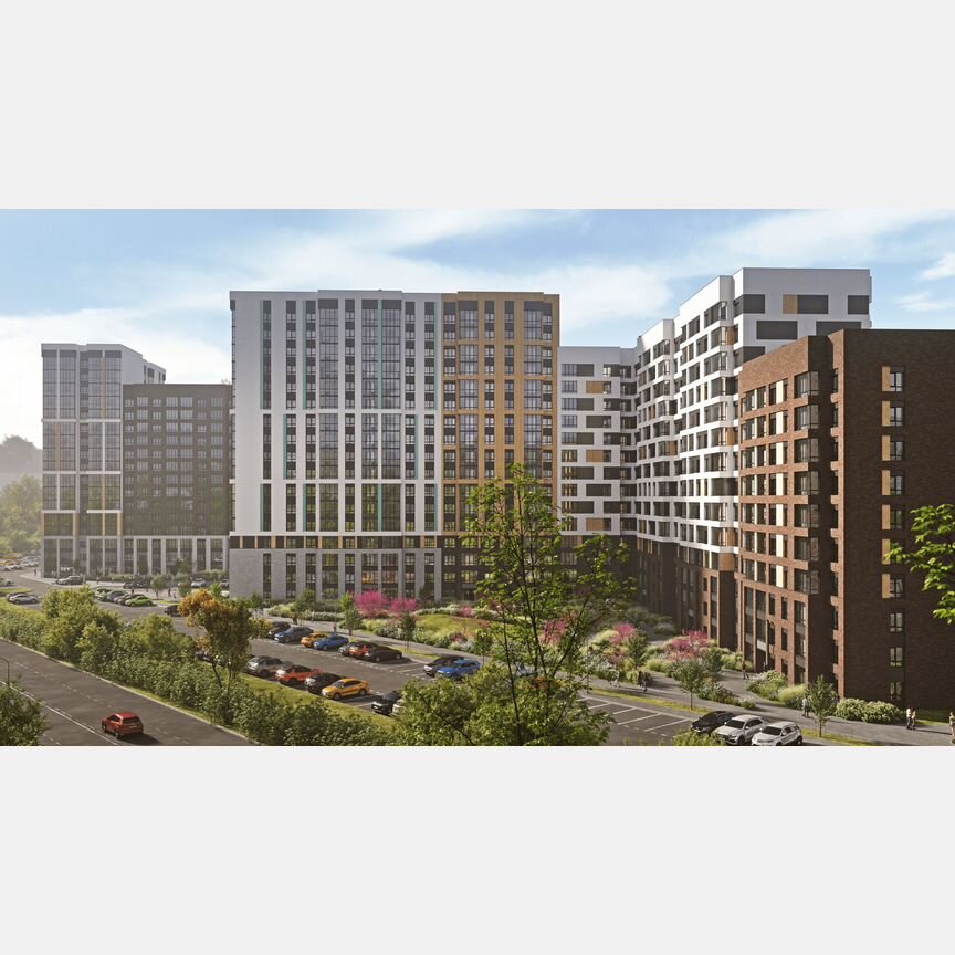 1-к. квартира, 53,1 м², 15/17 эт.