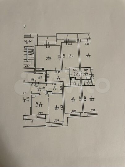 3-к. квартира, 68,7 м², 15/17 эт.