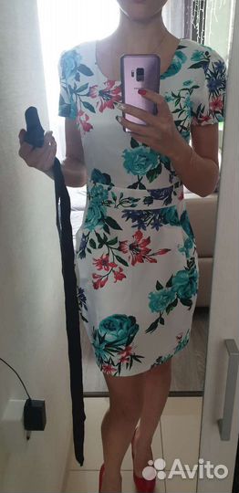 Платье атласное