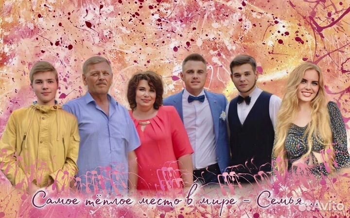 Портреты и картины, печать фото на холсте