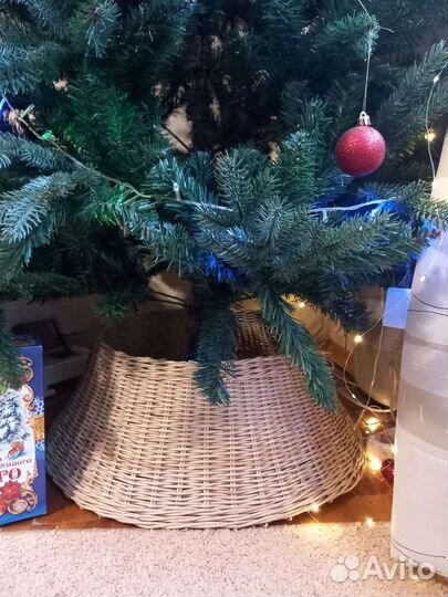 Плетеная юбка для елки