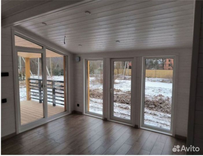 Деревянный дачный дом, зимний 110 м кв Артикул ан-1357