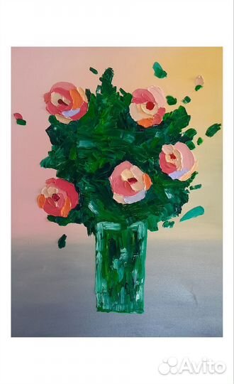 Картина маслом на холсте большая