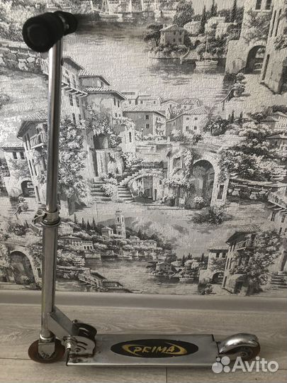 Самокат складной в чехле железный