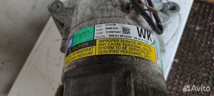 Компрессор кондиционера Opel Astra h 1,8