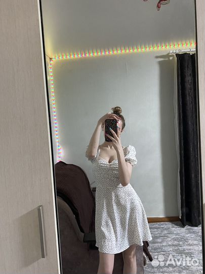 Платье летнее в горошек