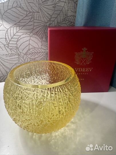 Хрустальная ваза «зима» Авдеев