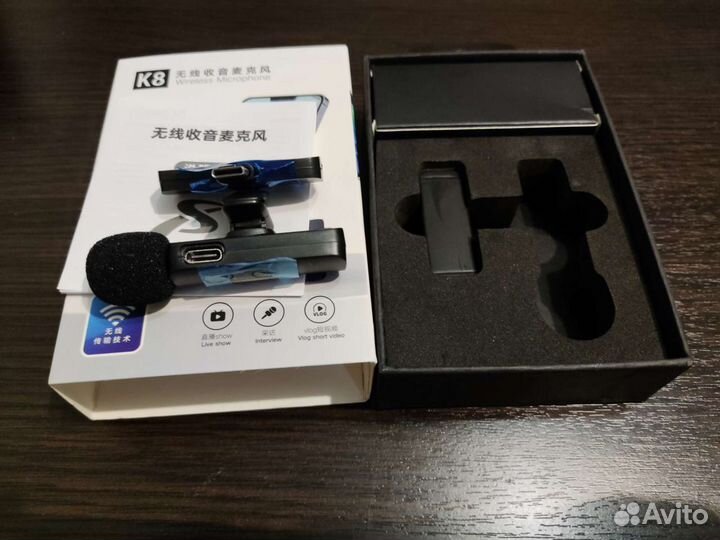 Микрофон петличный Bluetooth K8 Type-C