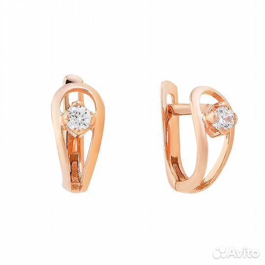 Серьги золотые