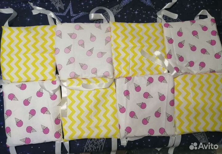 Бортики в кроватку новые