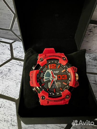 Часы casio g shock GST-1000 red