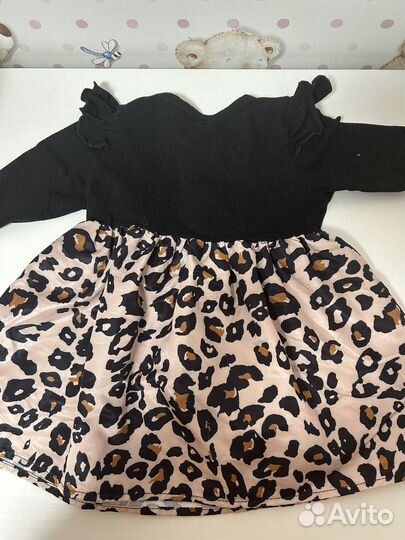 Платье для девочки леопард 80