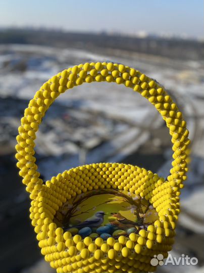 Корзина плетеная ручной работы