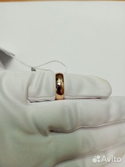 Золотое обручальное кольцо 16 размер