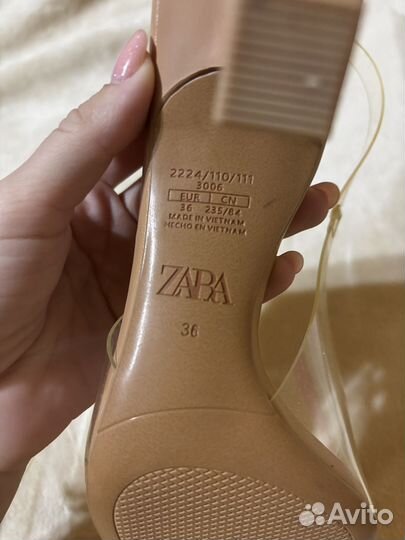 Босоножки zara 36