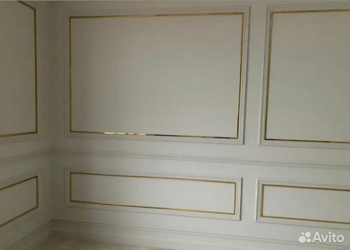 Полоса под латунь для стен, дверей и мебели