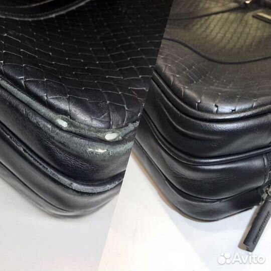 Ремонт ручек на сумках / кант / урез