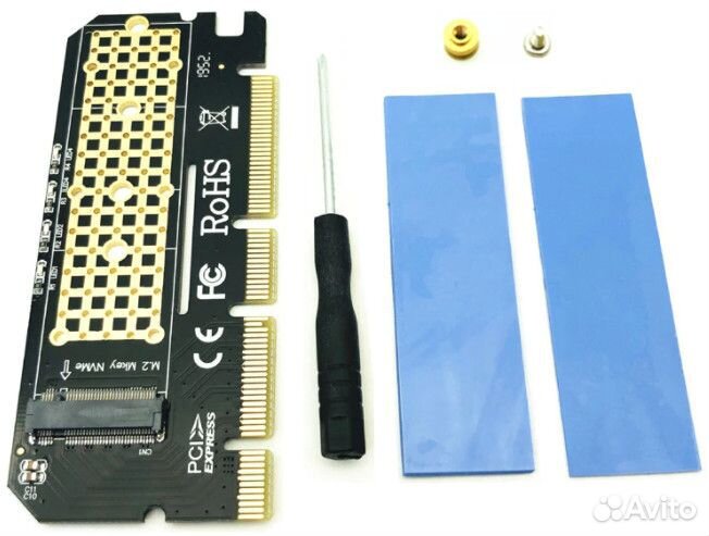 Адаптер переходник Raiser M.2 NVMe to PCIe для SSD