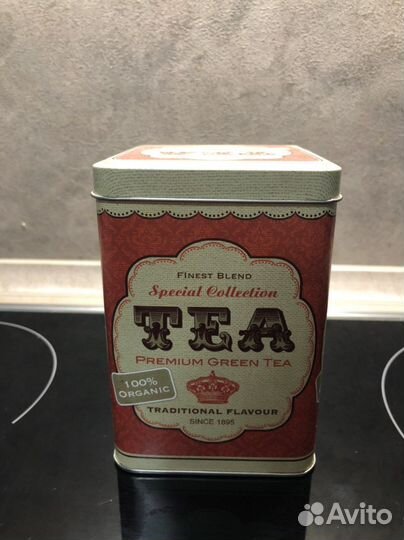 Жестяная банка для чая