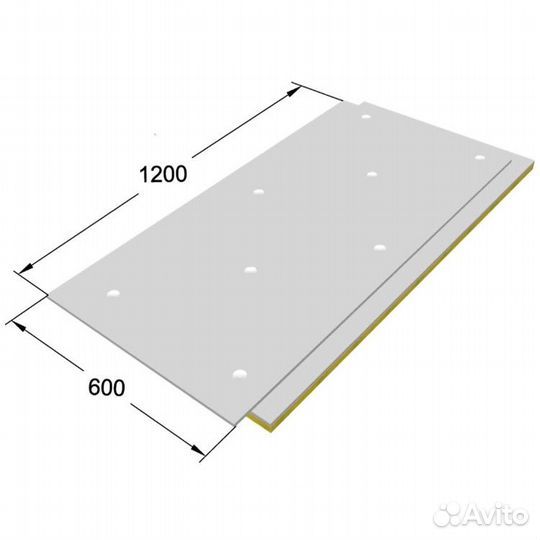 Зипс Вектор 1200х600х40 мм 0,72 м2