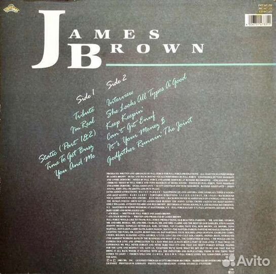 James Brown–I'm Real LP (DE) 1988 NM RAP