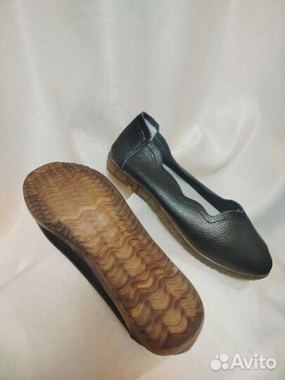 Балетки натуральная кожа 34