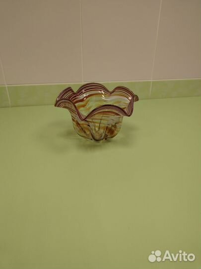 Ваза цветное стекло СССР
