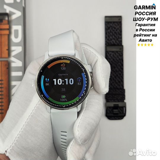 Garmin Venu 3 Silver stainless steel white SPB