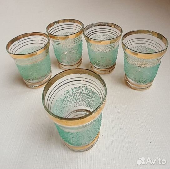 Рюмки цветное стекло СССР