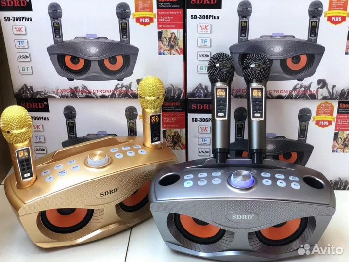 Колонка с микрофонами Blutooth SD-306 plus