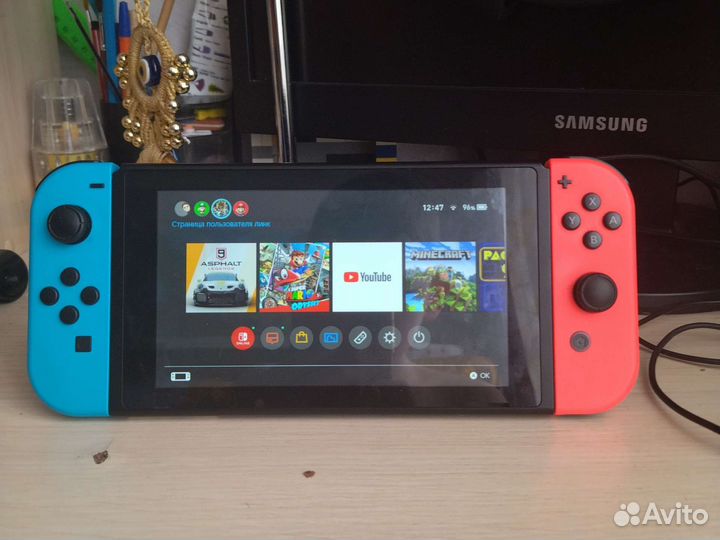 Nintendo Switch 32 gb + игры