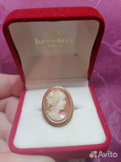 Золотое кольцо Камея