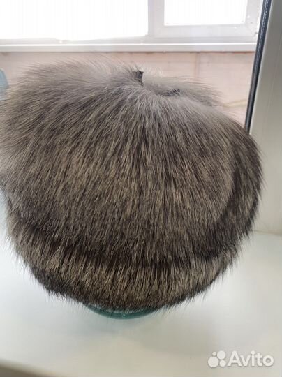 Шапка из меха чернобурки