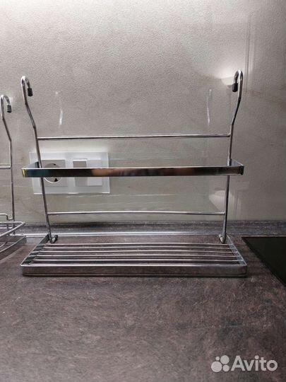 Полка навесная угловая для рейлинга