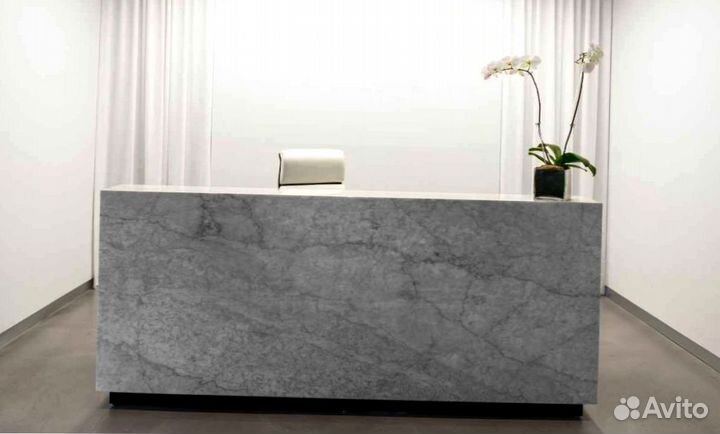 Ресепшн для клиники кварцевого агломерата