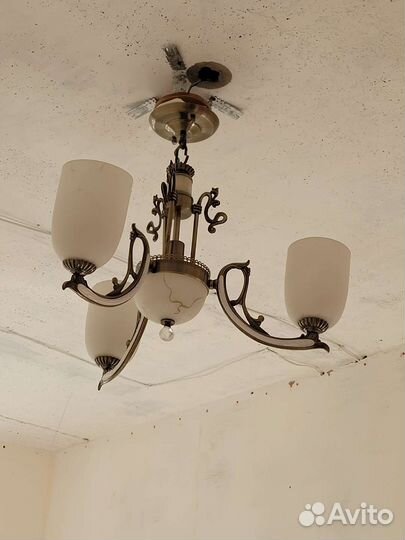 Люстра потолочная, светильник, плафон, 2шт