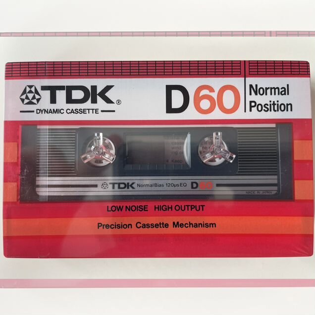Аудиокассета TDK D 60 новая запечатанная