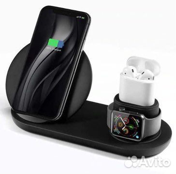 Беспроводная зарядка для iPhone 3 в 1