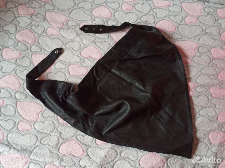 Косынка кожаная Турция на кнопках