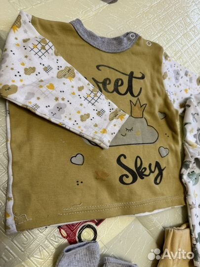 Детские вещи пакетом 68 74 80 86