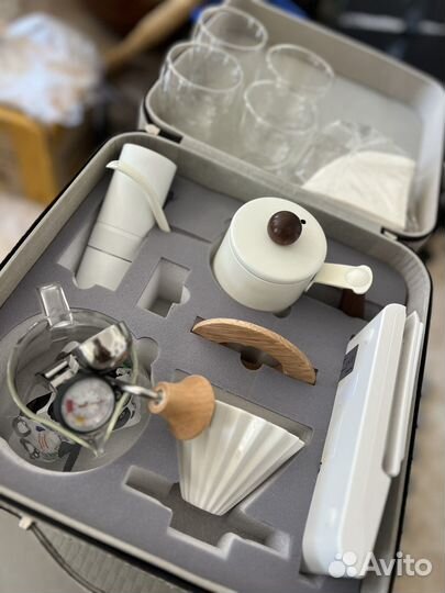 Ворнка для кофе в удобном чумадане для переноски