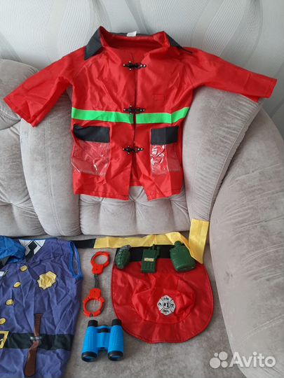 Костюм полицейского костюм пожарника детский