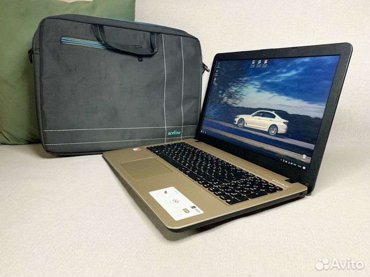 Ноутбук Asus F540BA 2020 года + Новая сумка