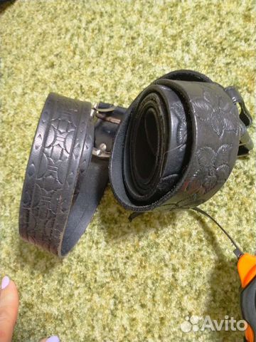 Мужской кожаный ремень