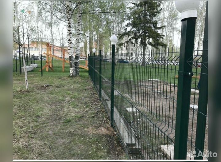 Забор сетка 3д